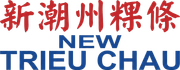 Logo with red Chinese characters above blue text reading “NEW TRIỀU CHÂU”
