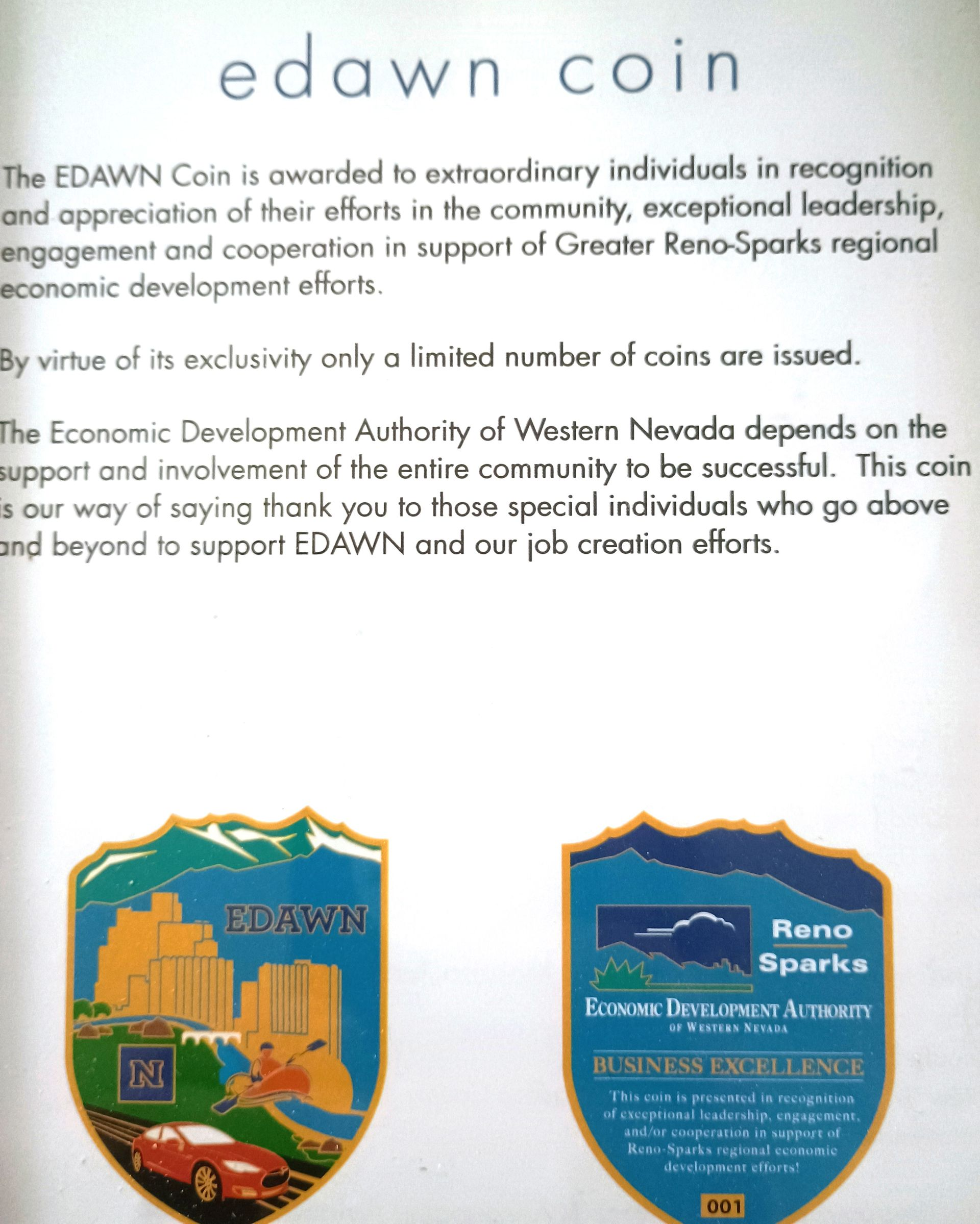 This is what the EDAWN coin is.