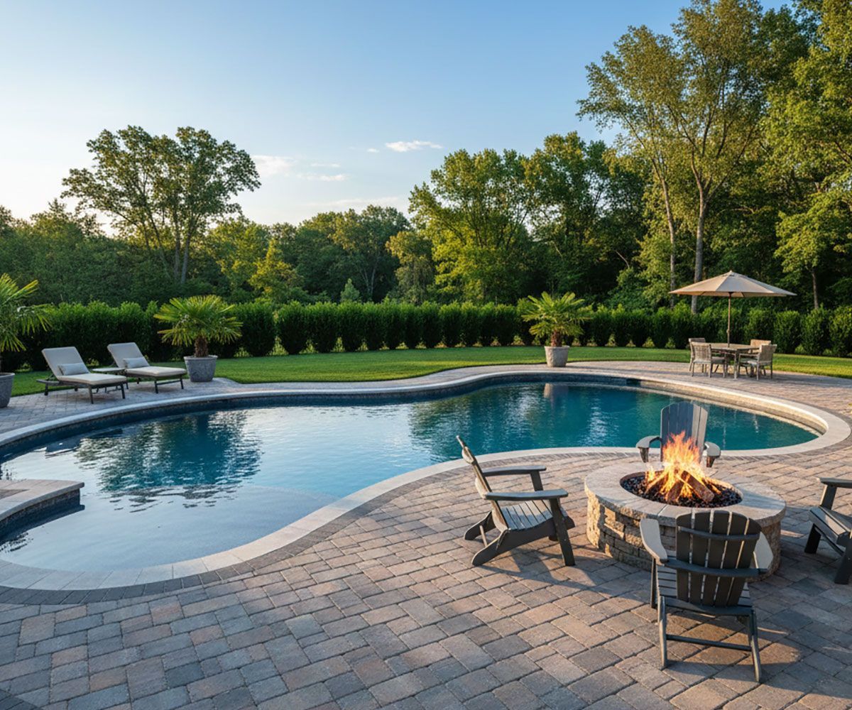 Brand new pool in Avon, OH home that was paid for by rolling the cost of home improvements into mortgage