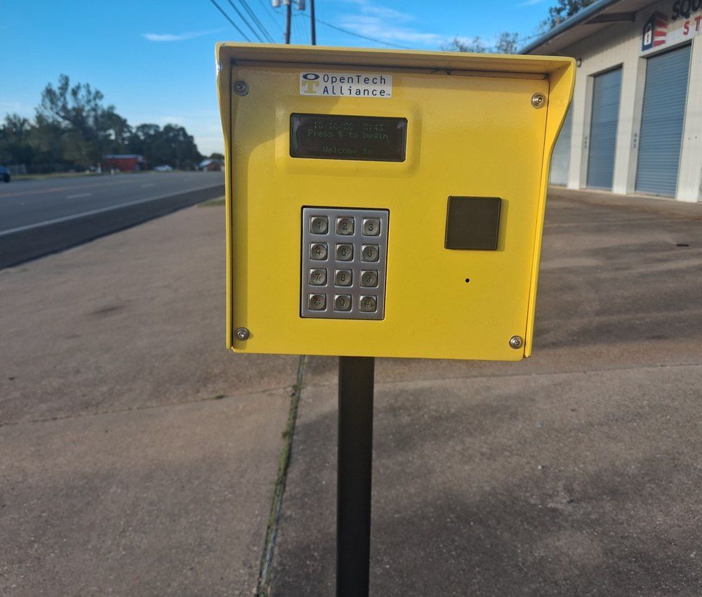 Gated keypad entry at Square Space Storage Livingston, TX