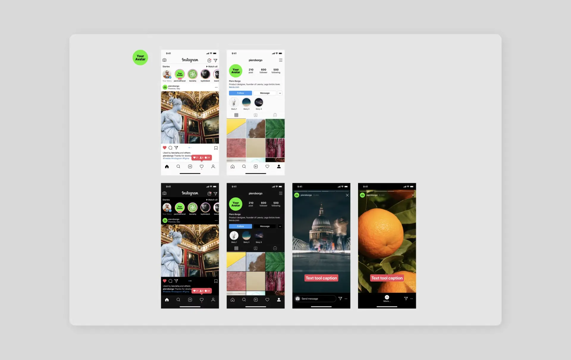 A bunch of screenshots of different apps on a white background A bunch of screenshots of different apps on a white background