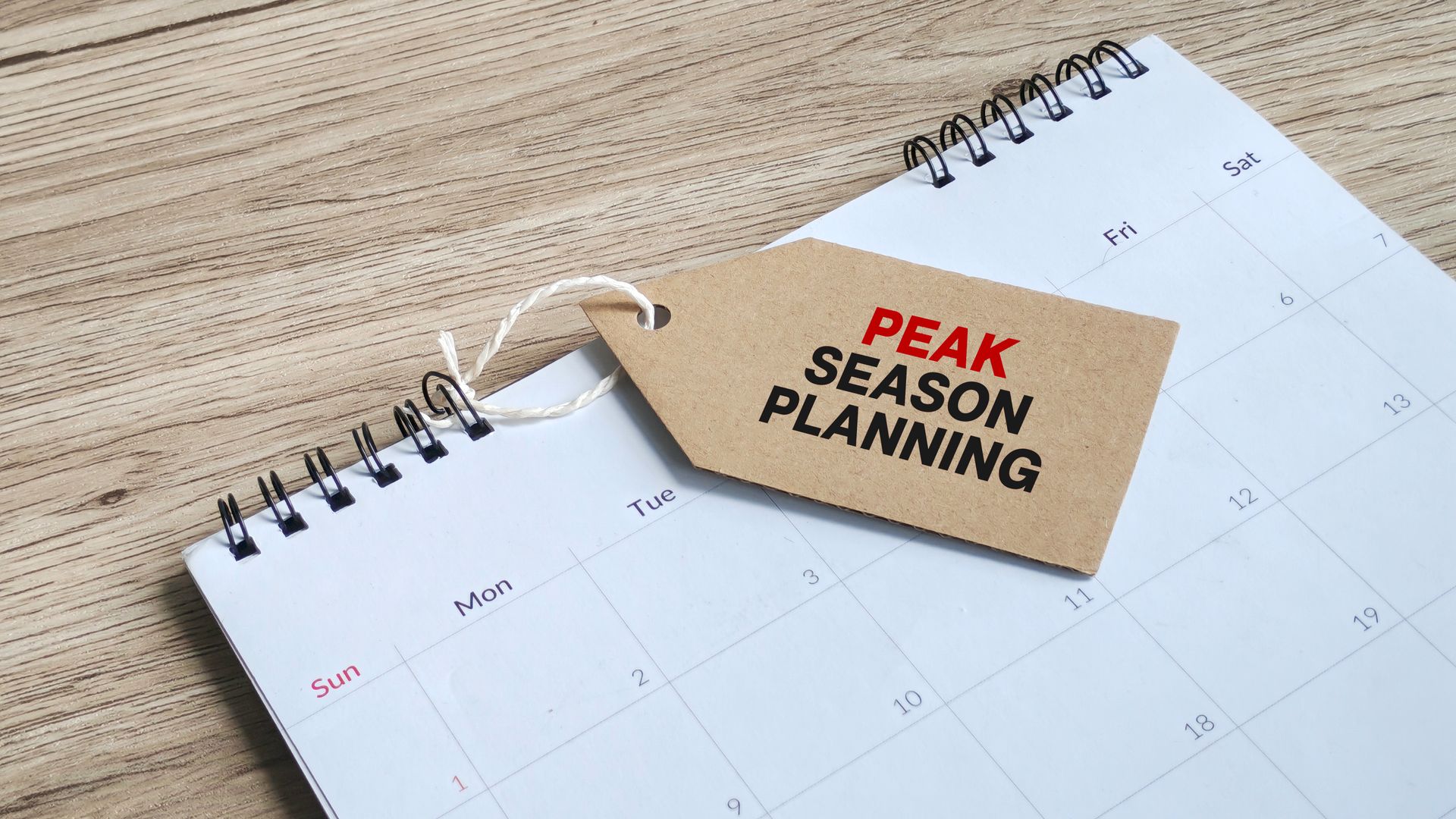 Peak season planning for all things related to marketing