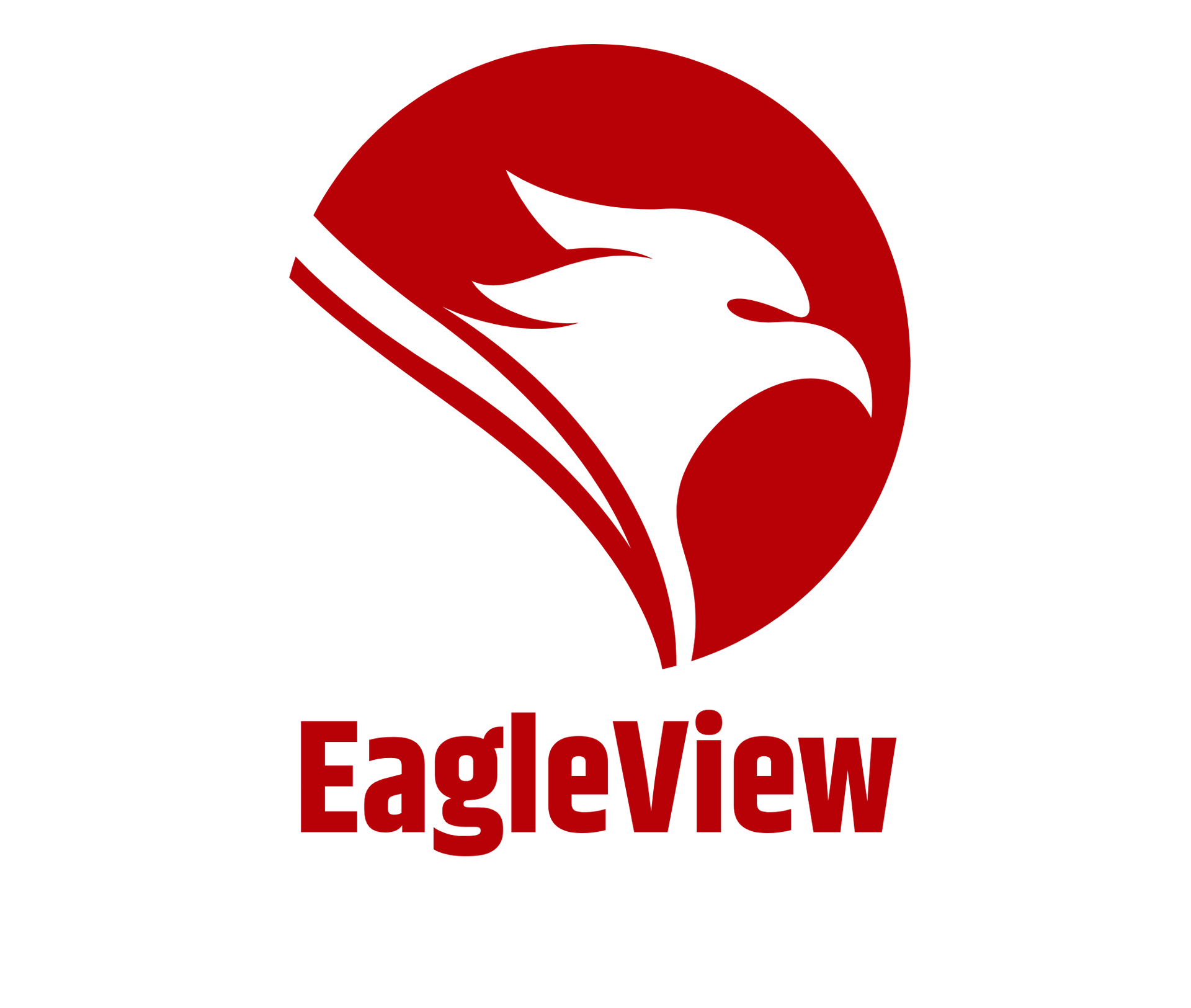 Eagleview logo with a white eagle in a red circle