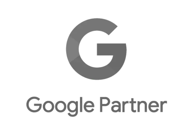 Google Partner logo with a gray “G” above the text “Google Partner”
