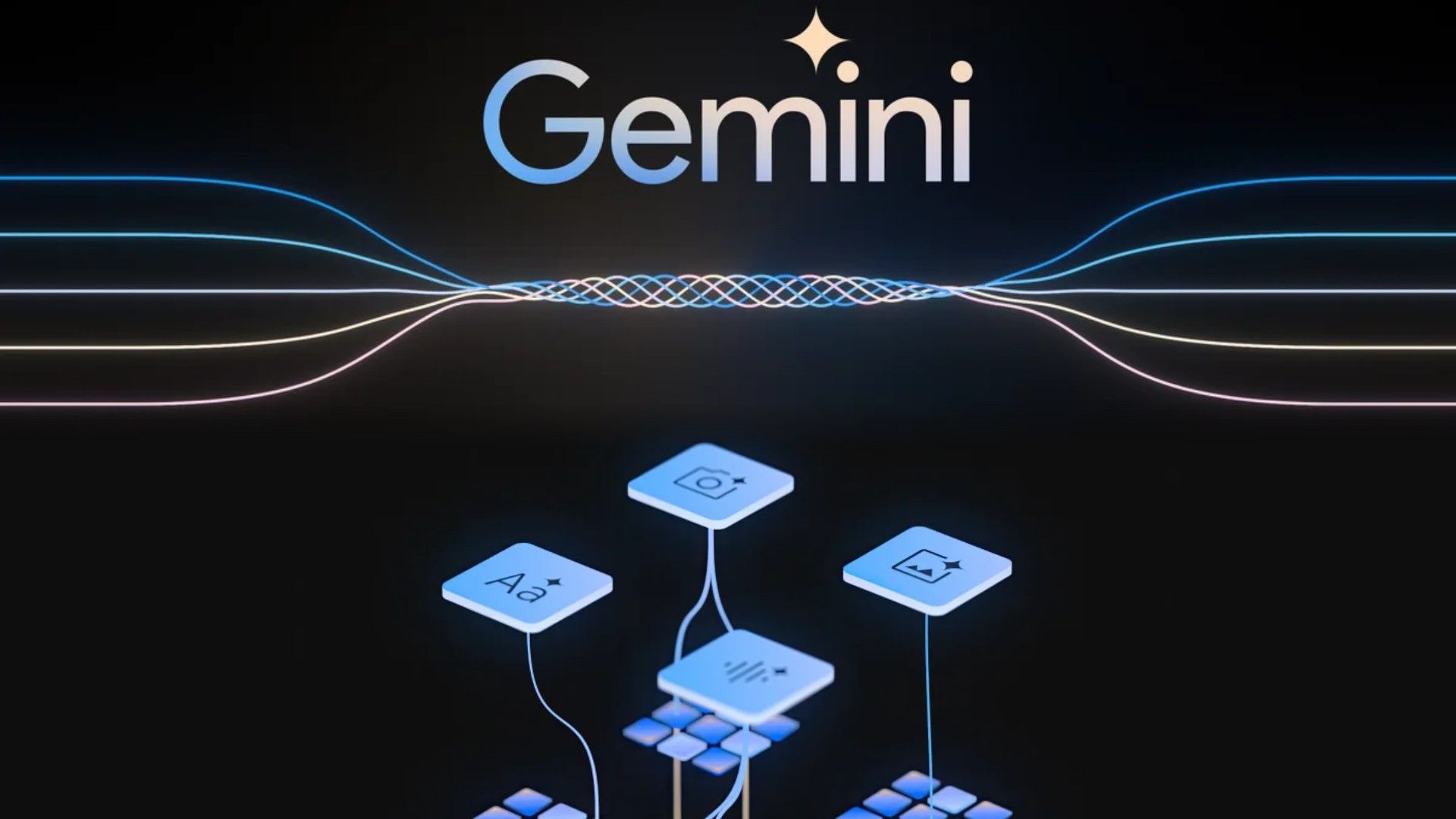 A black background with the word gemini on it