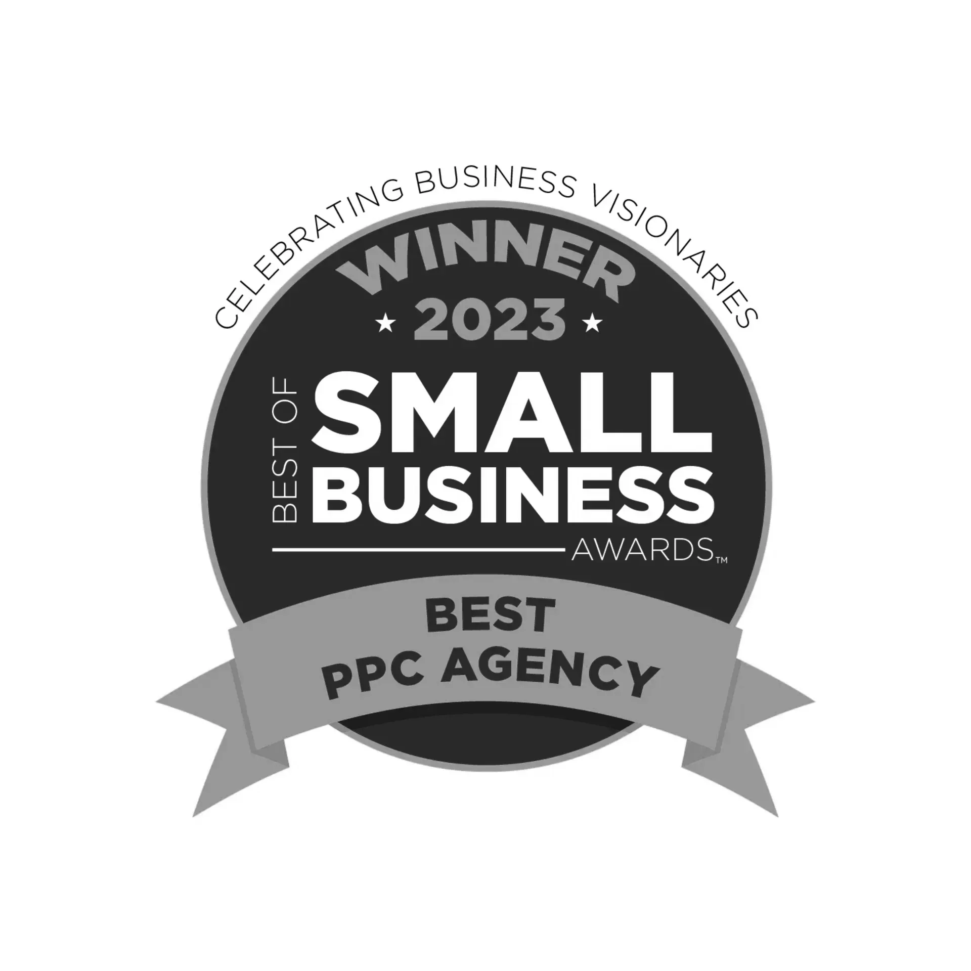 Award badge: Winner of 2023 Best PPC Agency from Best of Small Business Awards.