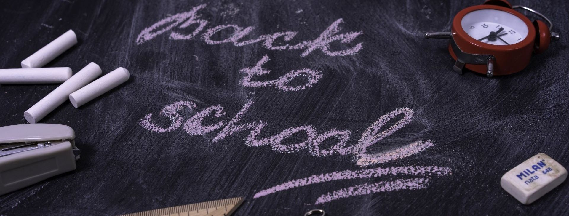 A blackboard with the words