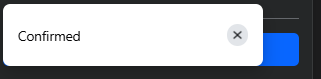 Facebook Confirmation notification. Facebook Confirmation notification.