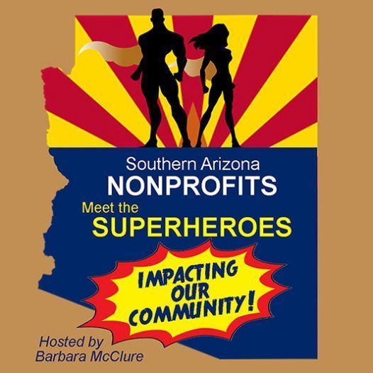 A poster for southern arizona nonprofits meet the superheroes