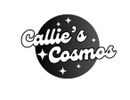 A black and white logo for callie 's cosmos