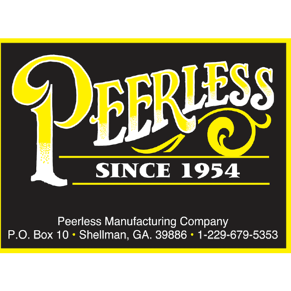 The logo for Peerless Manufacturing Company since 1954