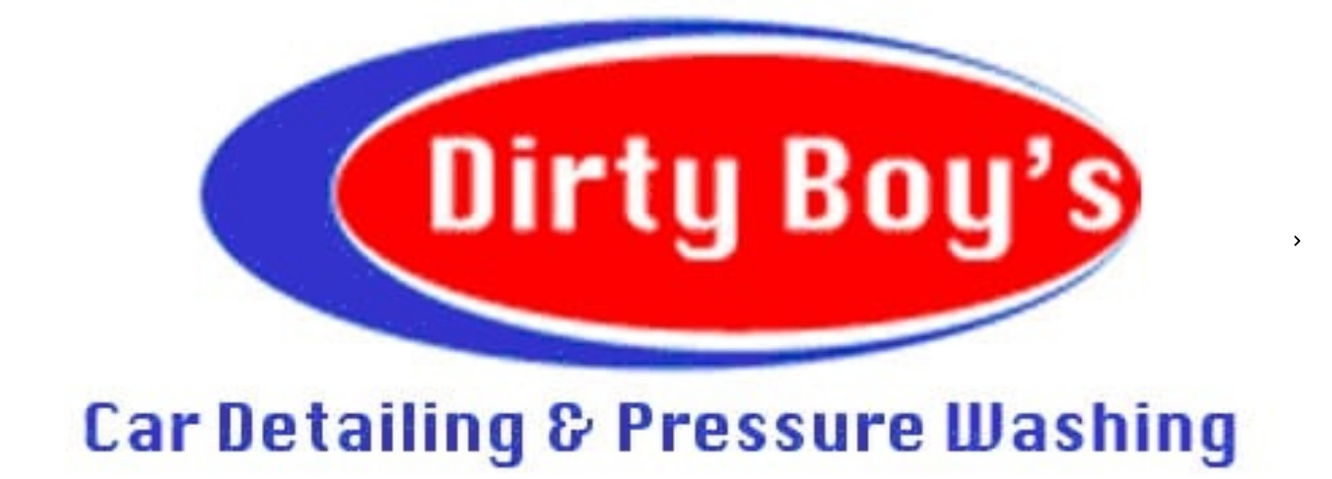 The logo for dirty boy 's car detailing and pressure washing