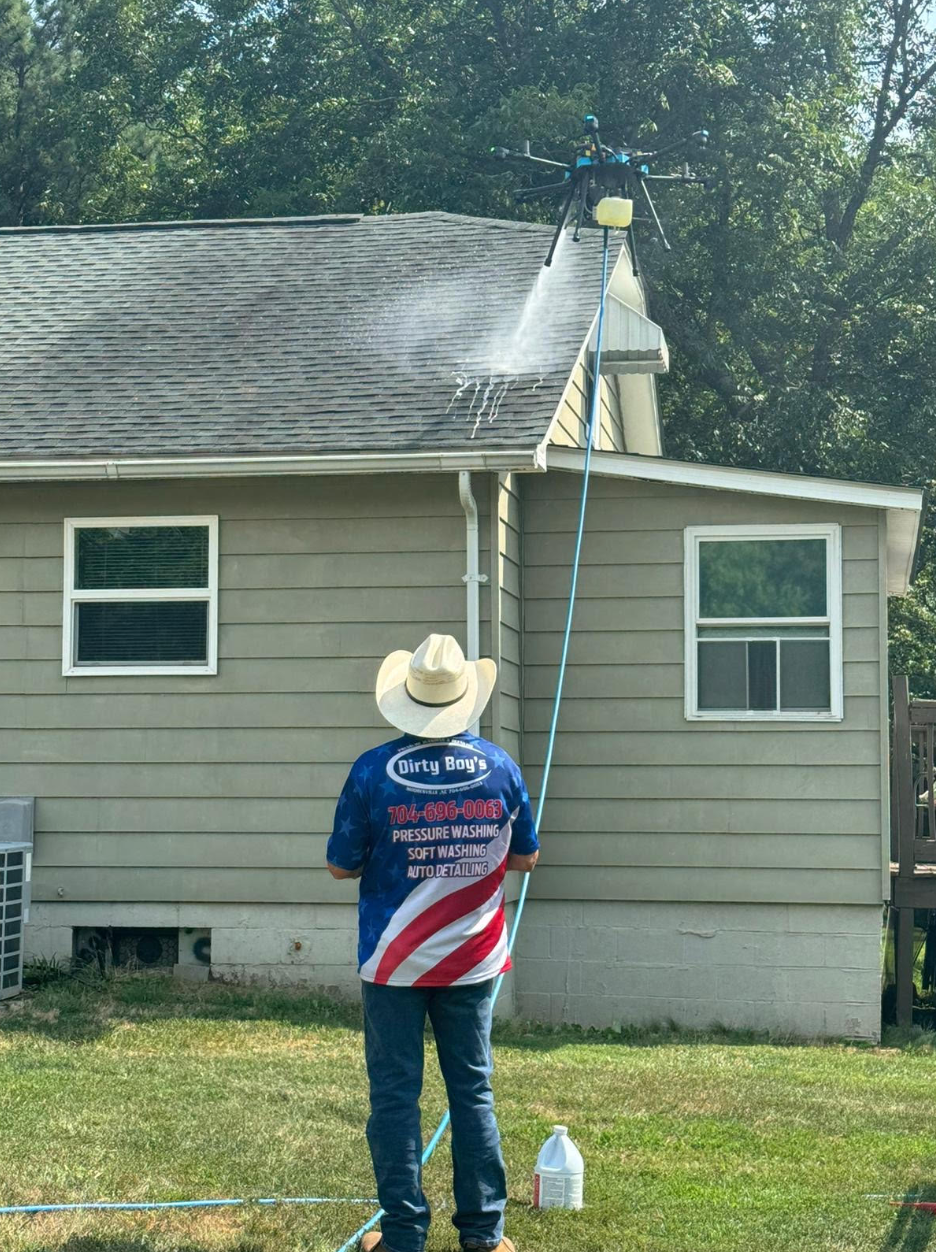 Iredell County’s top-rated pressure washing company with drone technology