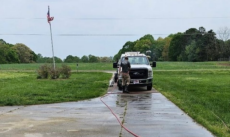 Pressure washing