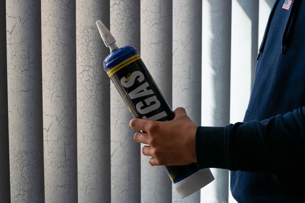 A large laughing gas canister