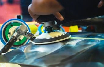 Person Doing Auto Detailing — Plymouth, MN — Sheen Auto Spa LLC Person Doing Auto Detailing — Plymouth, MN — Sheen Auto Spa LLC