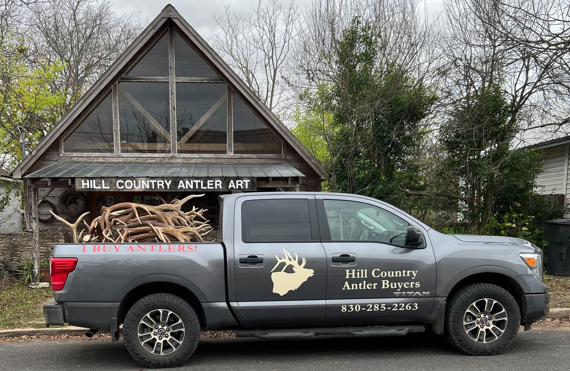 Gray truck with