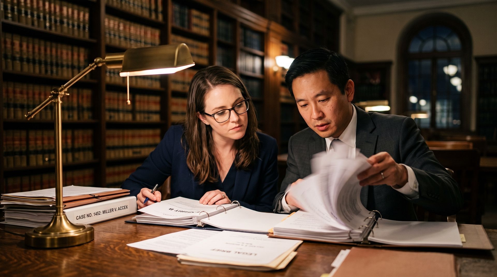 lawyers looking for last minute evidence