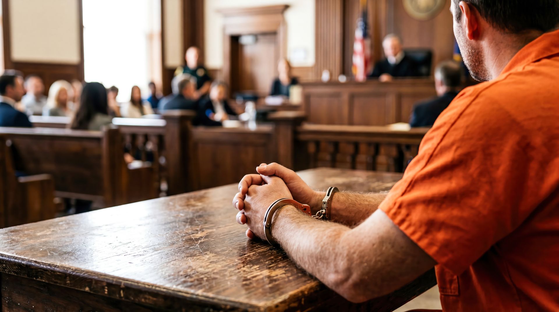 defendant in arizona courtroom