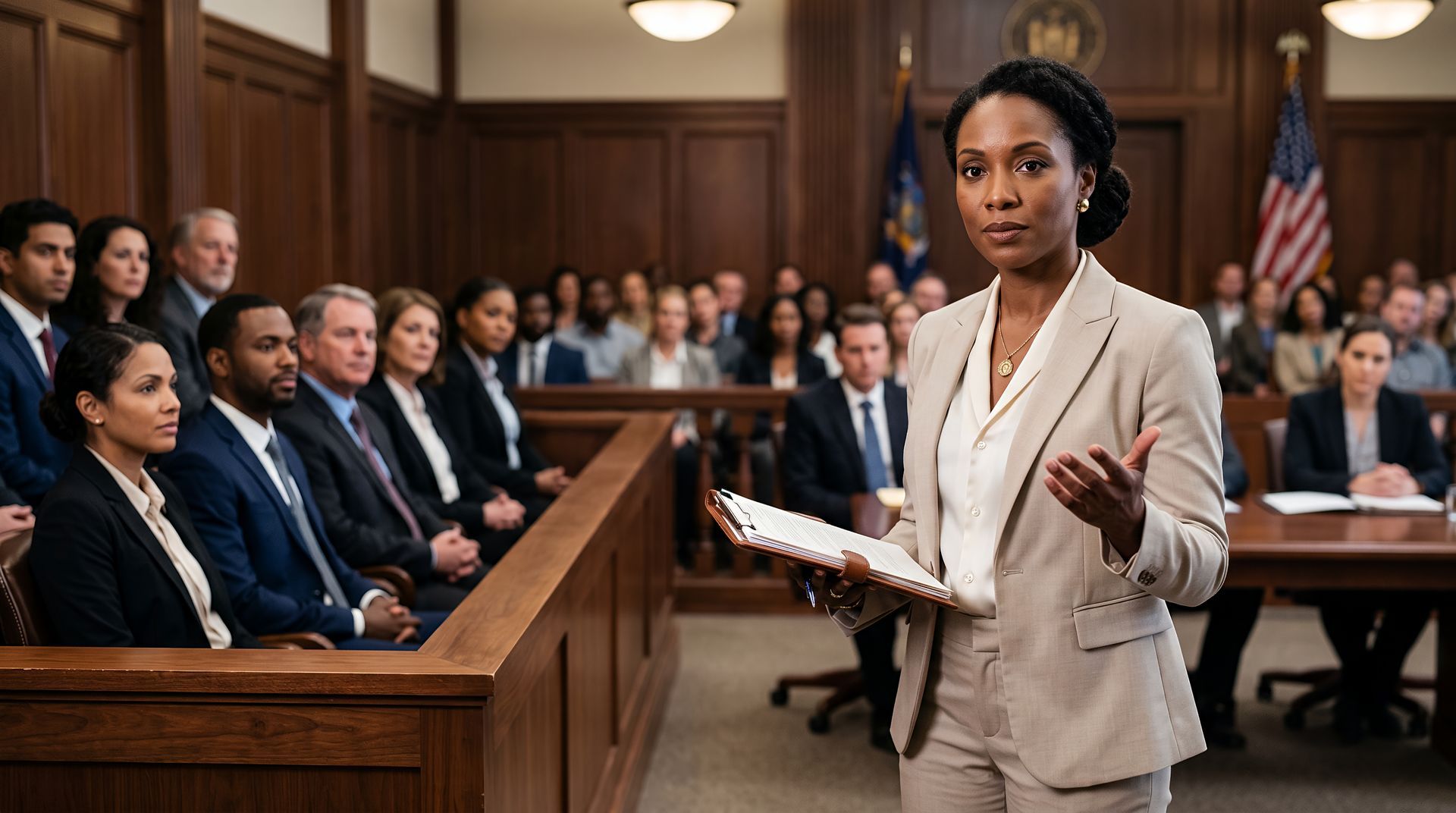 prosecutor in court