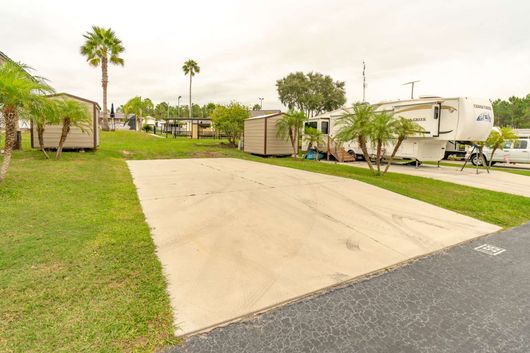 Concrete RV pad