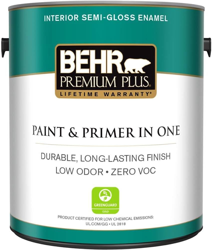 A can of behr premium plus paint and primer in one