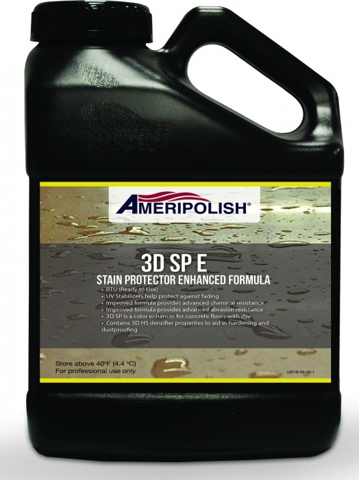 A gallon of ameripolish 3d spe stain protector enhanced formula