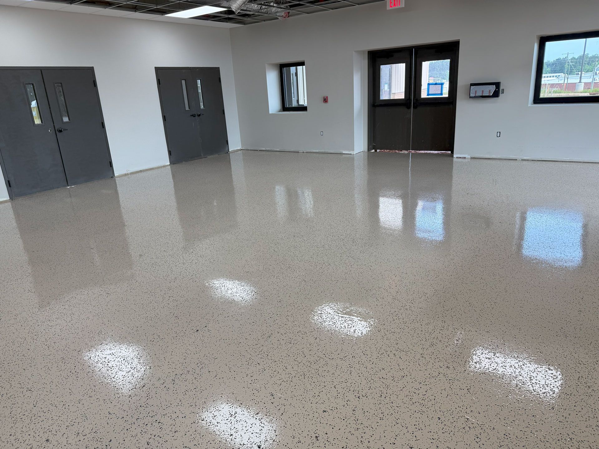 Zachary Daniel Concrete applied industrial epoxy flooring for a facility in Summerville, South Carolina.