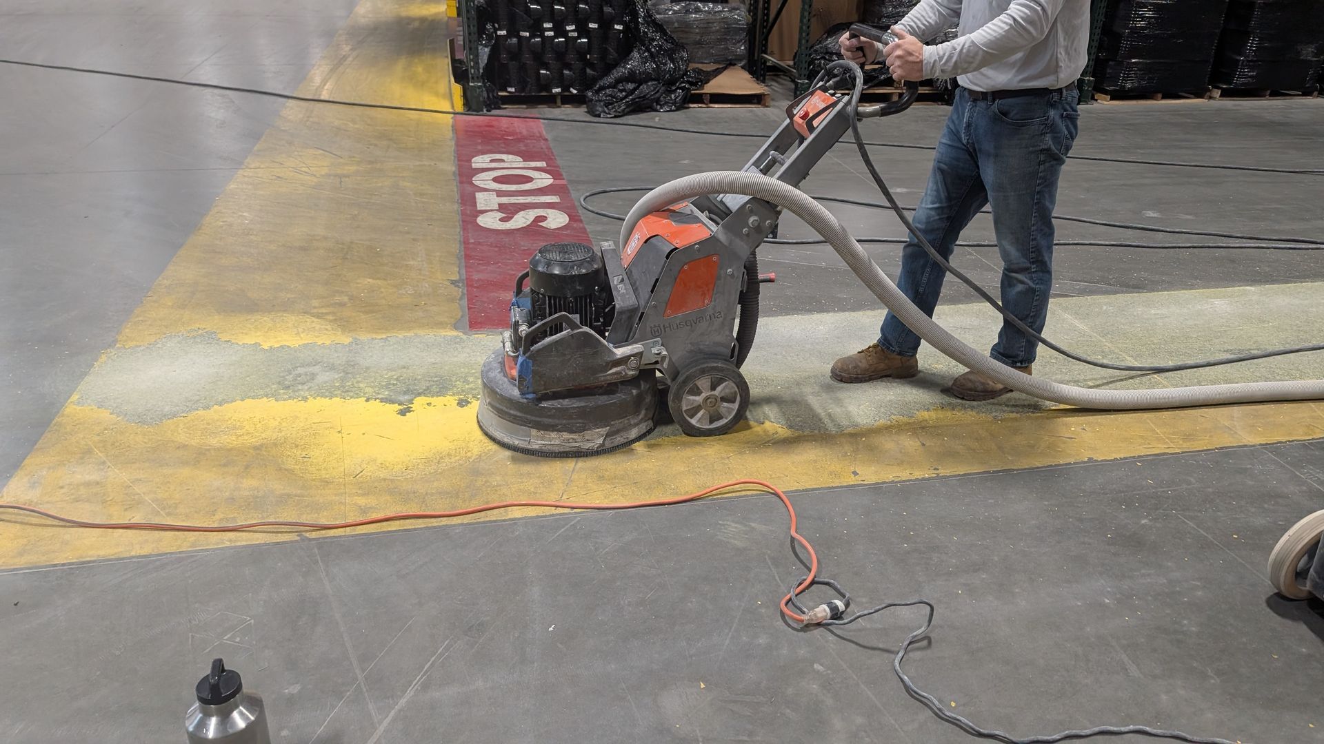 Zachary Daniel Concrete restored a worn concrete floor and resurfacing for a durable, like-new finish in Greenville, SC.