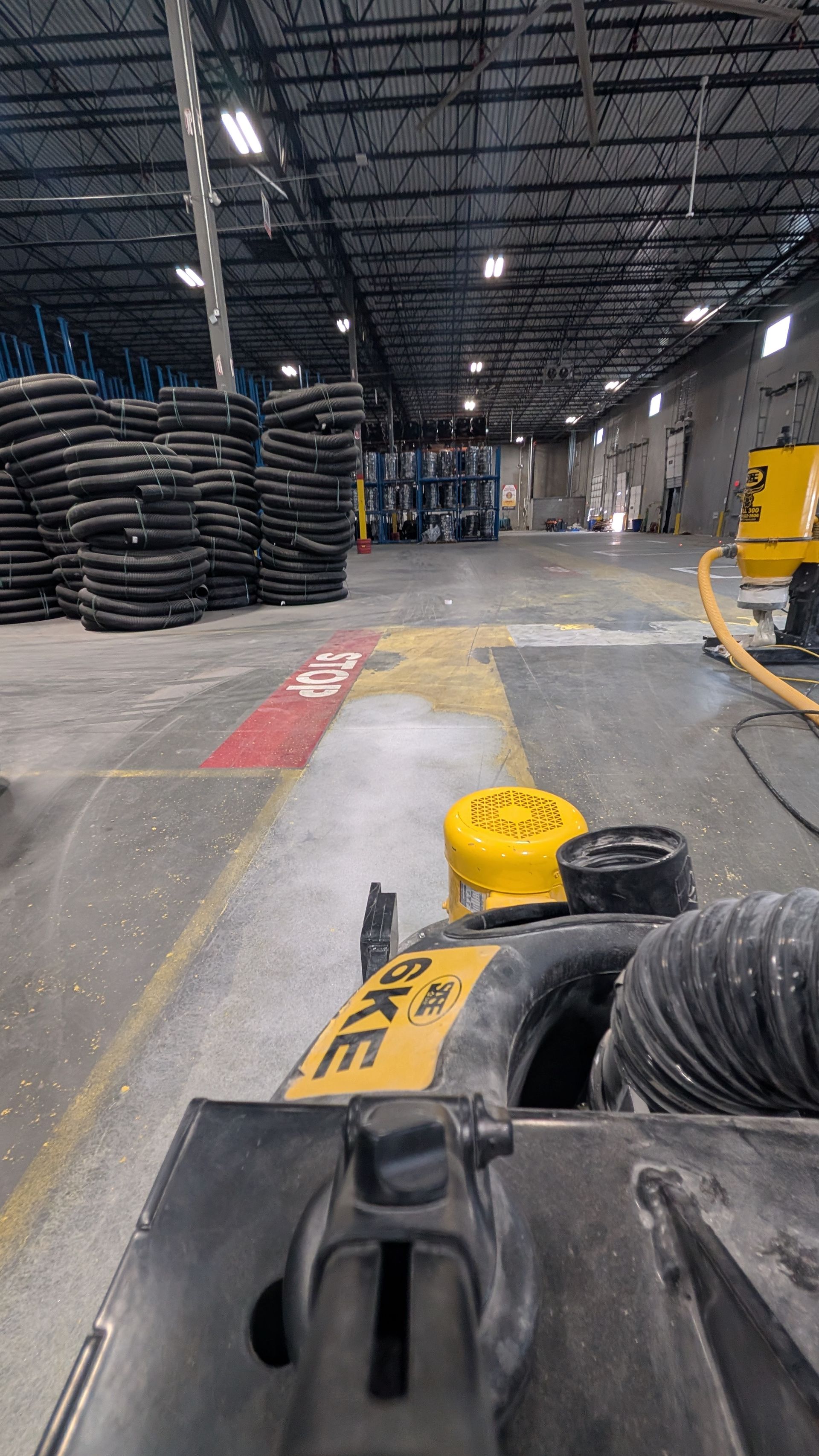 Zachary Daniel Concrete installed epoxy flooring in a commercial space in Mount Pleasant, South Carolina.