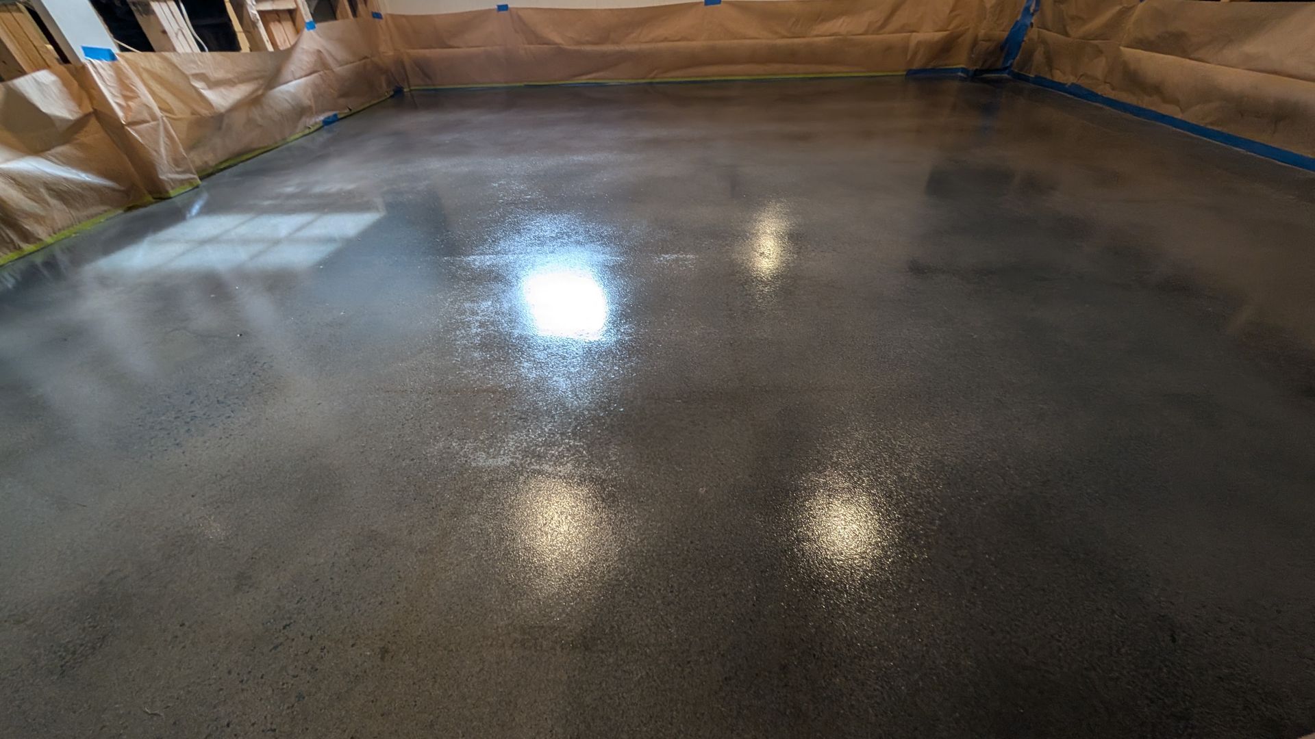 Master Suite Charcoal Gray Grind, Stain, and Seal in Taylors, SC