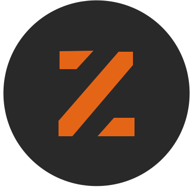 A logo for zachary daniel concrete with a z in a circle