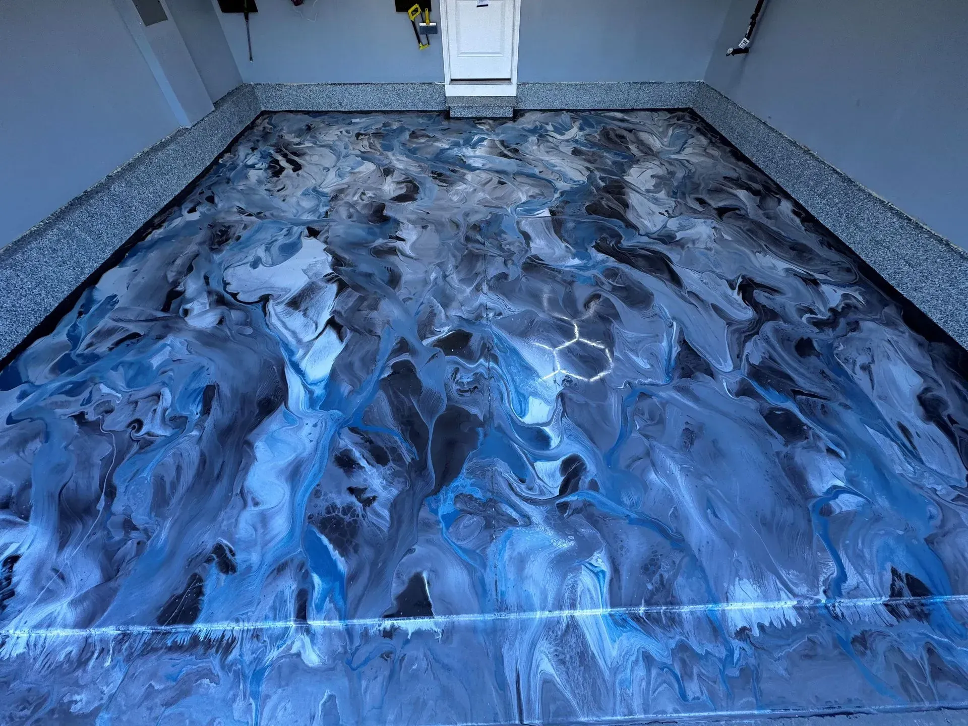 Metallic Epoxy Garage Floor in Moore, SC