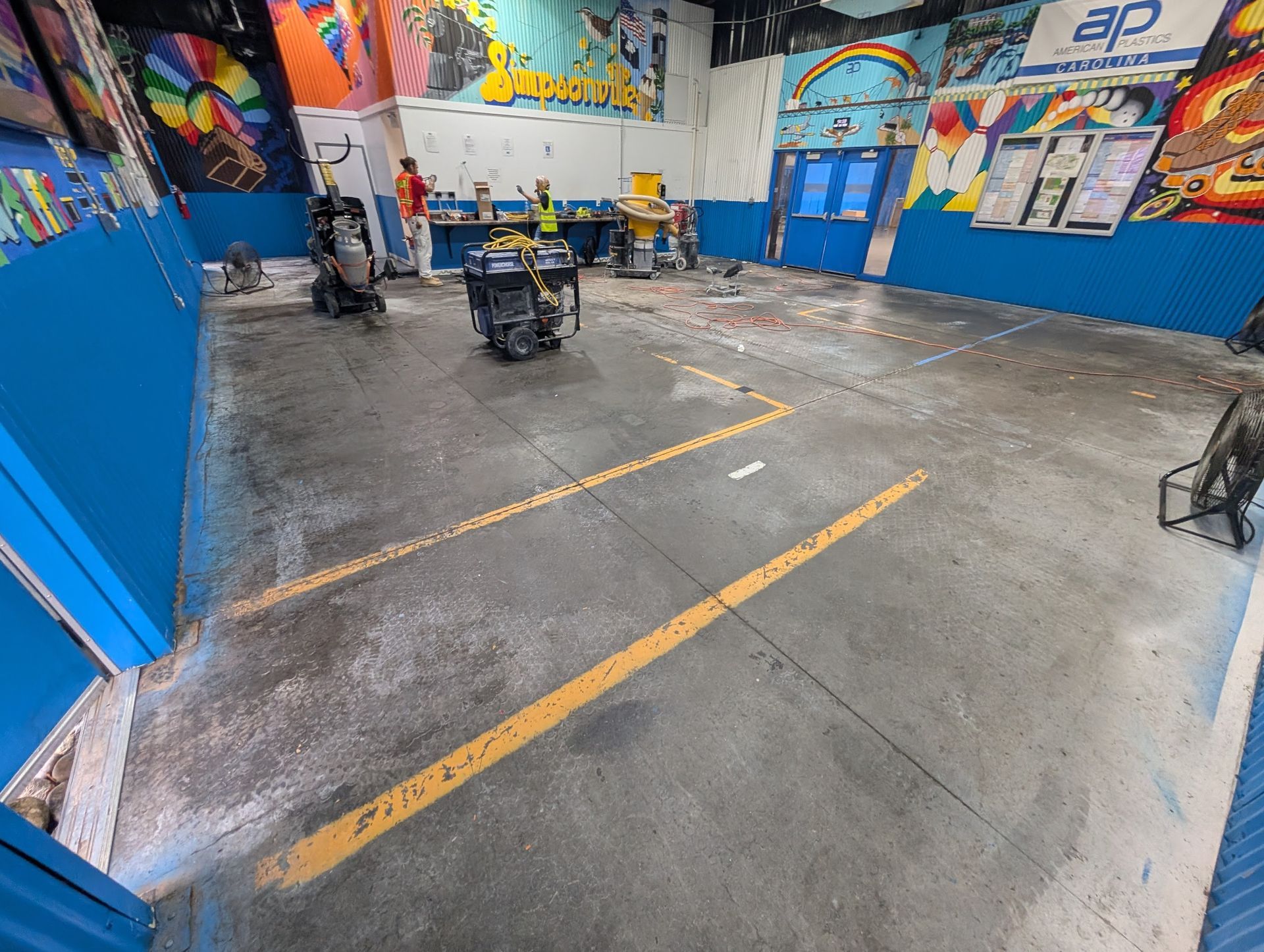 old concrete floor