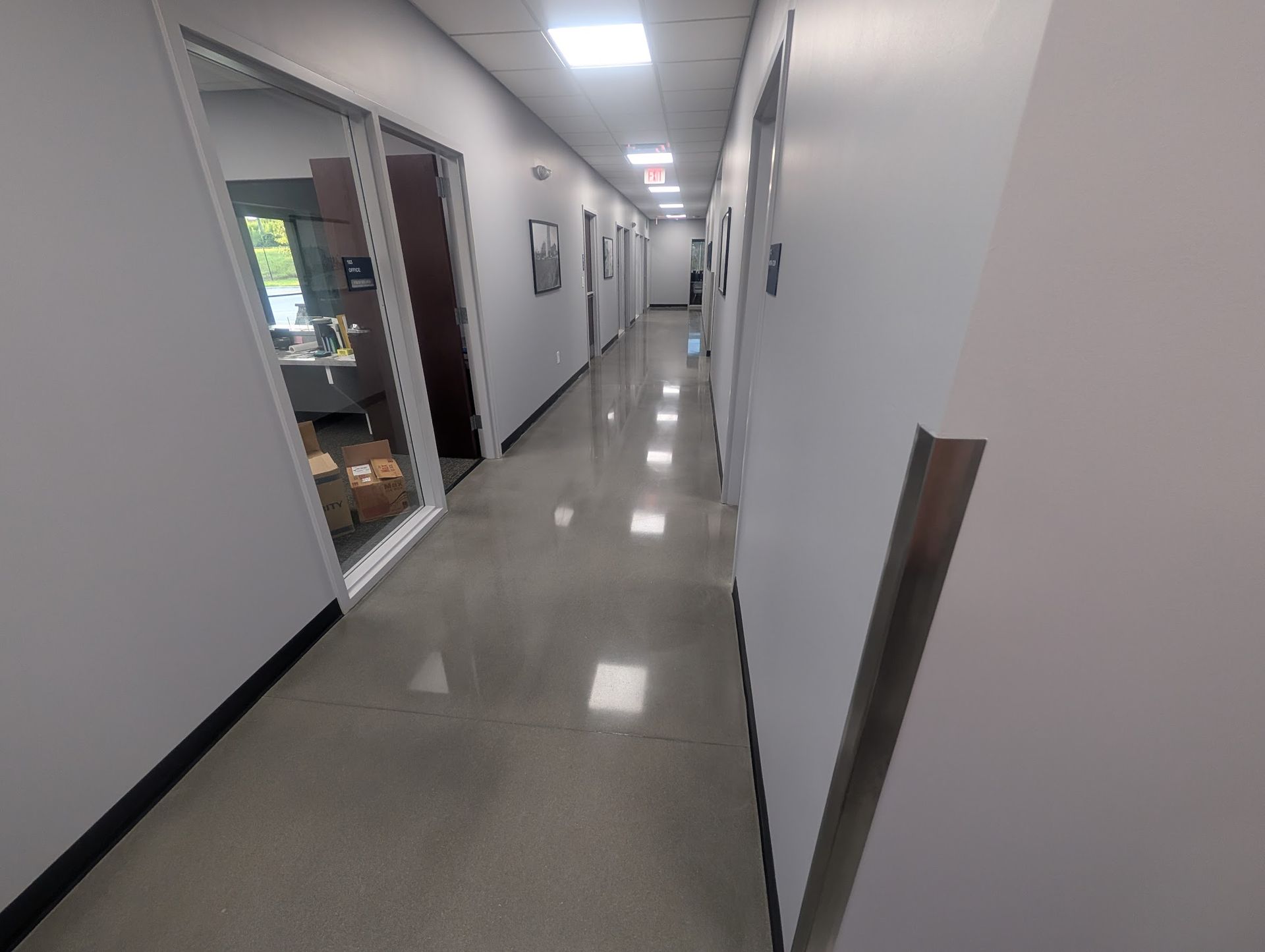 Zachary Daniel Concrete applied industrial epoxy flooring for a facility in Summerville, South Carolina.