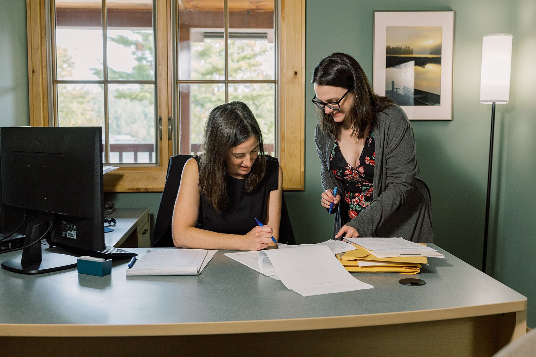 Attorney Molly Hann at the Flink Maswick Law Tupper Lake office