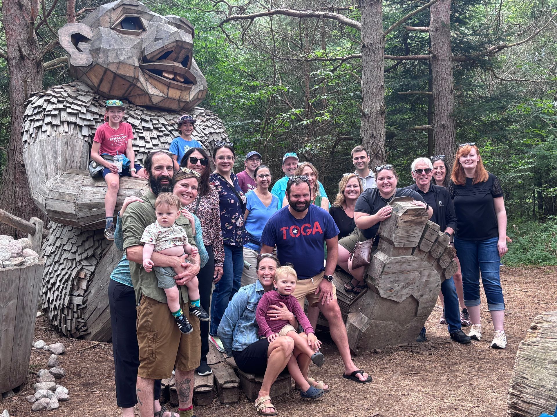 Flink Maswick Law PLLC attorneys, staff, and families at The Wild Center in Tupper Lake.
