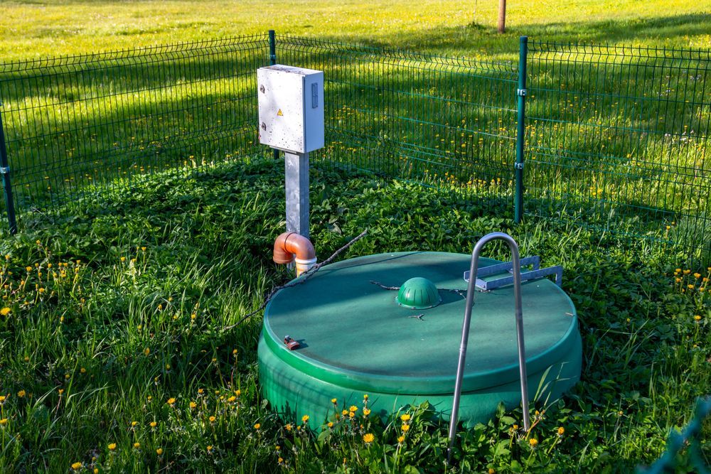 Green Septic Tank Lid and Control Box — AGM HIRE NQ in Kirwan, QLD