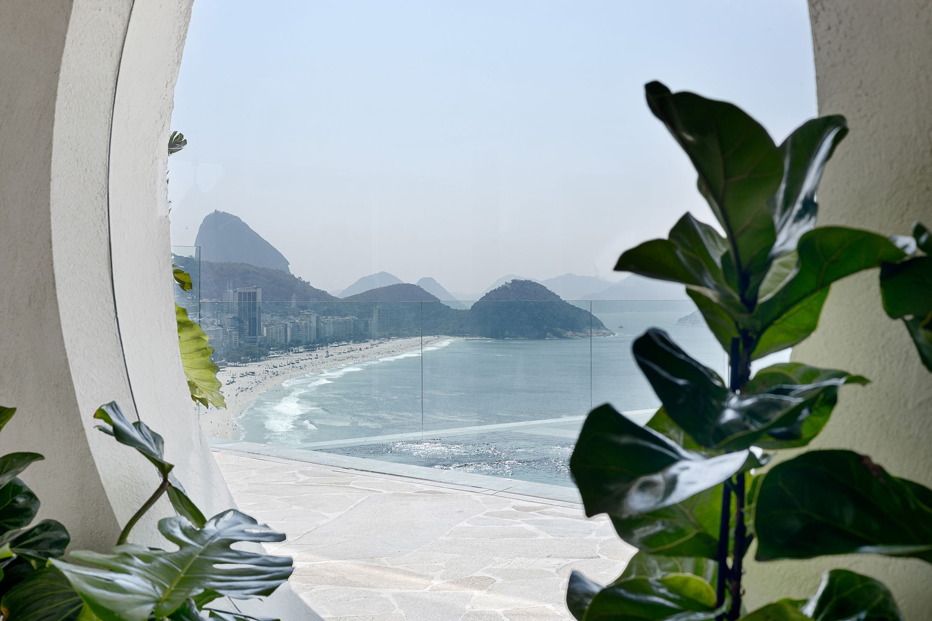 Vista do roftop do Othon Palace Copacabana Rio