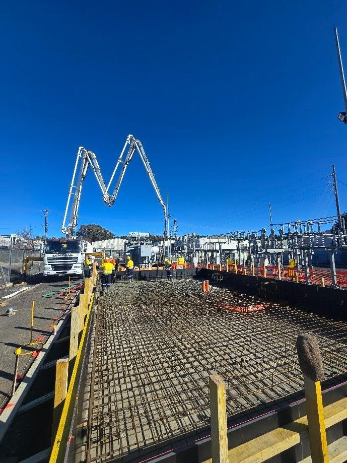 Construction Site with Concrete Forms and Rebar — One Group Industries Pty Ltd in Bathurst, NSW