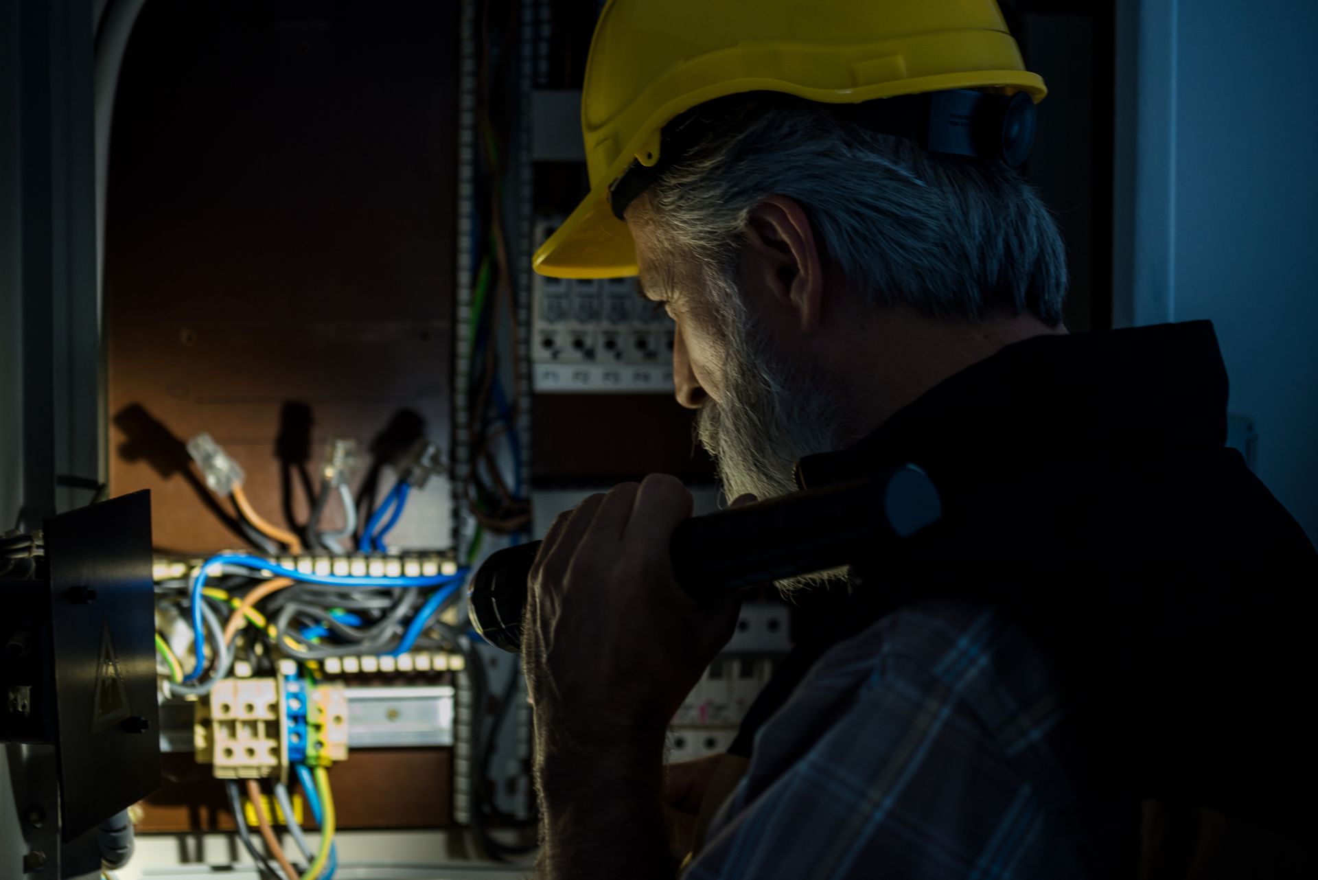 Electrician repairing electric panel | Binghamton, NY