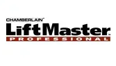 Chamberlain LiftMaster Professional logo in black and red on a white background
