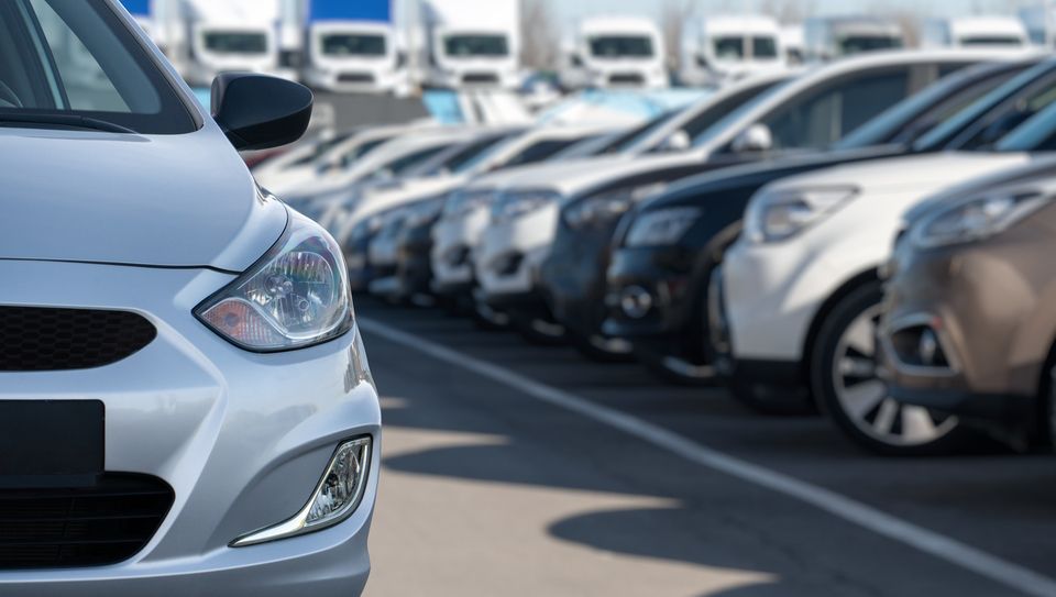 cars in a row for the sale