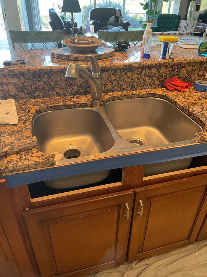 Sink For Repair — North Port, FL — The Rock Doctor Inc.
