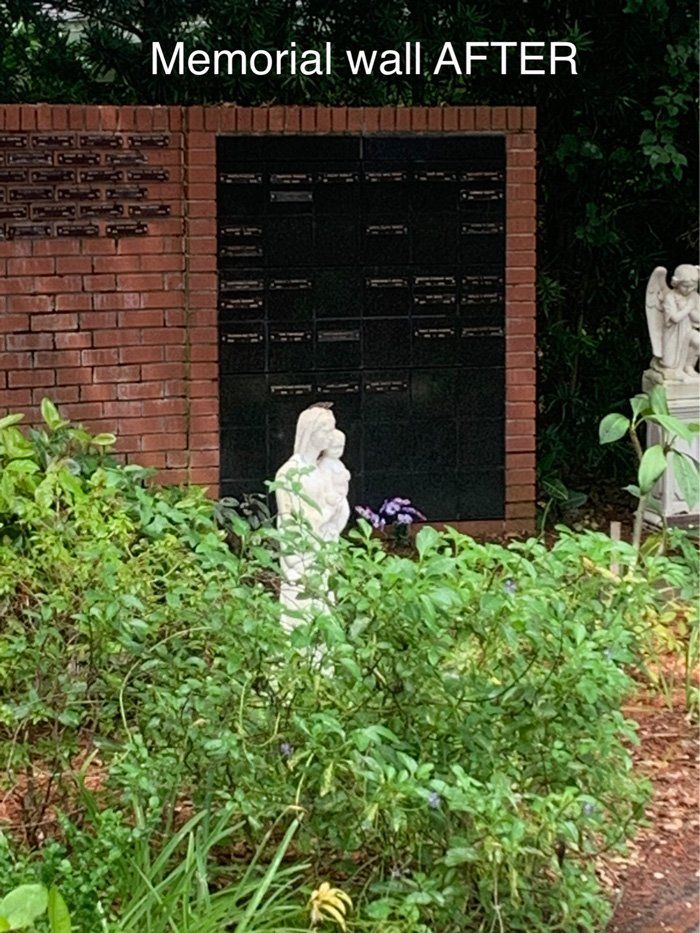 Memorial Wall After — North Port, FL — The Rock Doctor Inc.