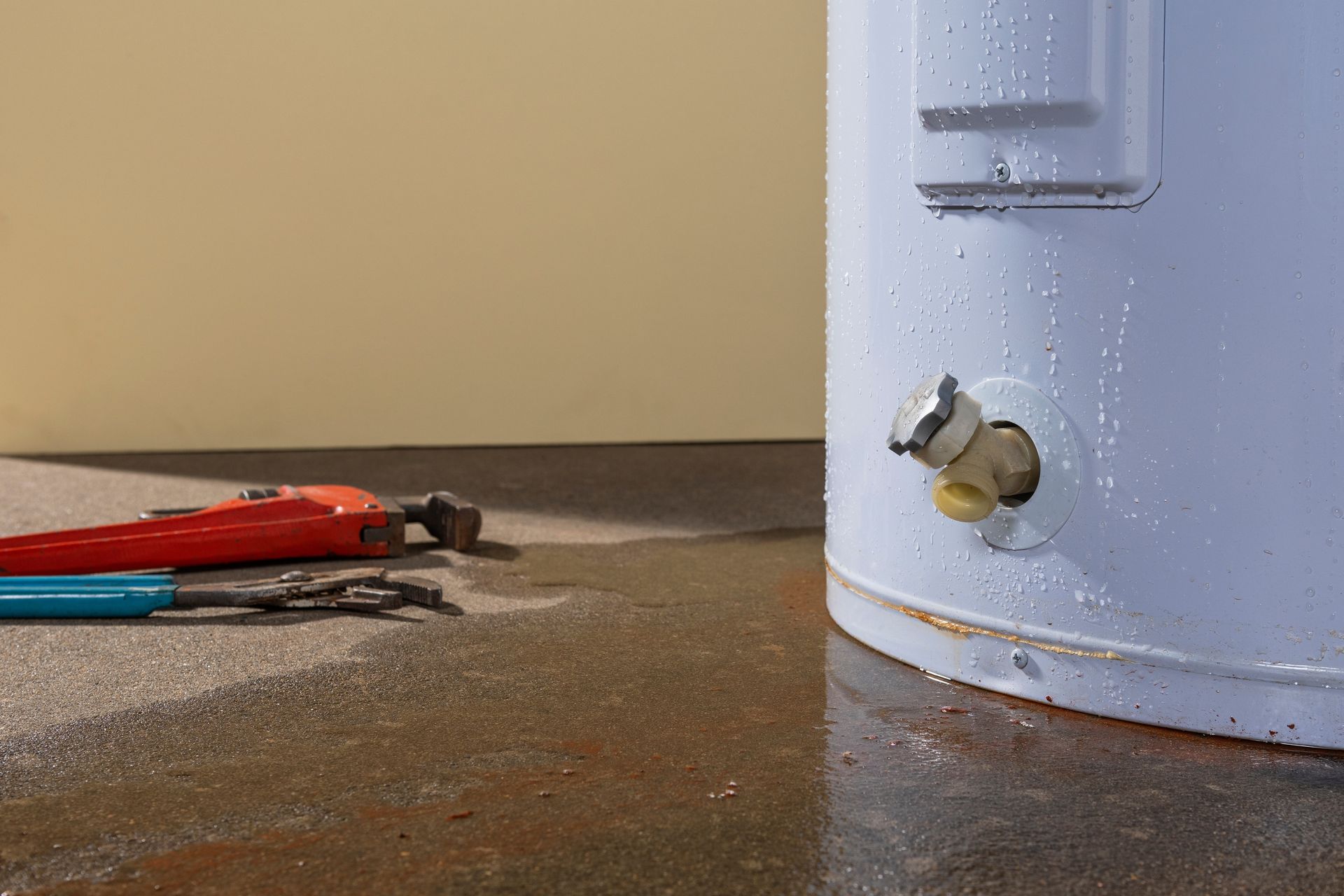water heater leaking water