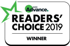 A logo for advance readers ' choice 2019 winner