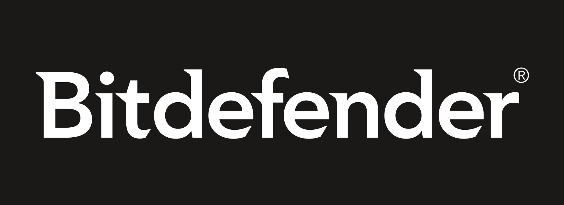 The logo for bitdefender is white on a black background.