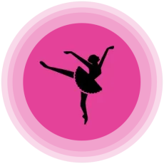 Illustration of a person dancing icon