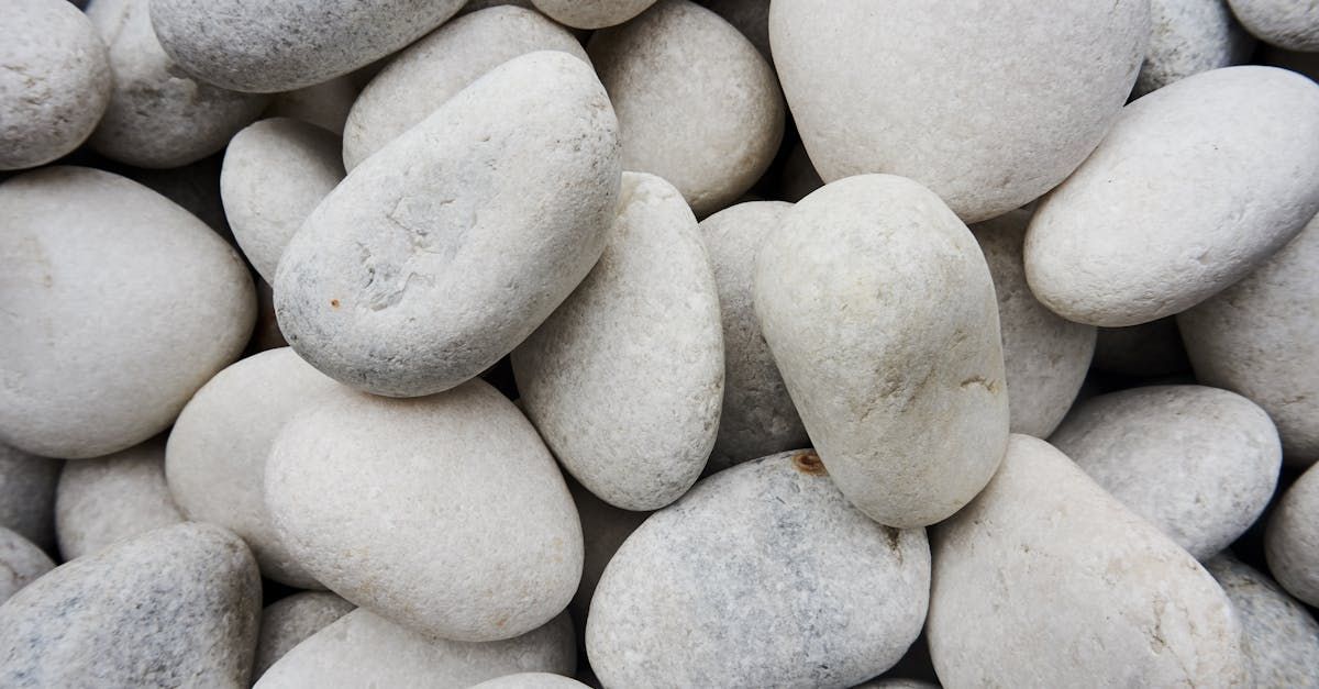 A pile of white rocks sitting on top of each other.